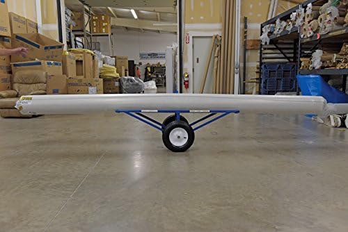 Vestil CARPET-45 Portable Carpet Dolly with Pneumatic Wheels 61 In. x 26 In. x 20 In. 500 Lb. Capacity Blue - Image 4
