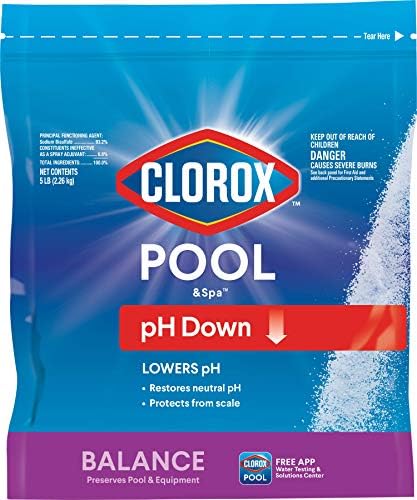 Clorox® Pool&Spa™ Swimming Pool pH Down, Lowers pH, Protects Against Eye and Skin Irritation, 5LB (Pack of 1) by Unknown