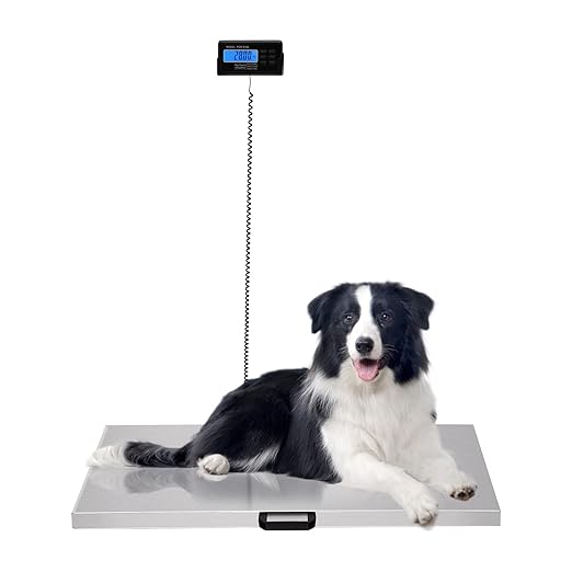 Animal Digital Scale, 200KG/440Lbs Electronic Stainless Steel Veterinary Scale by GoodLucky
