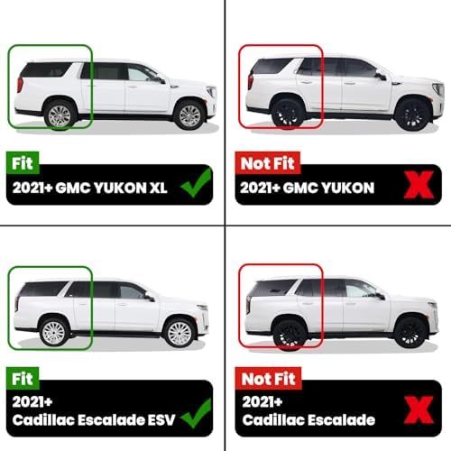 LASFIT Floor Mats & Cargo Liner 2021-2026 & Only 7 Seats (Not for 8/9 Seats) for Chevy Suburban/GMC Yukon XL(Only Yukon XL, Not Fit Yukon)/Cadillac Escalade ESV(Only Escalade ESV, Not Fit Escalade) - Image 2