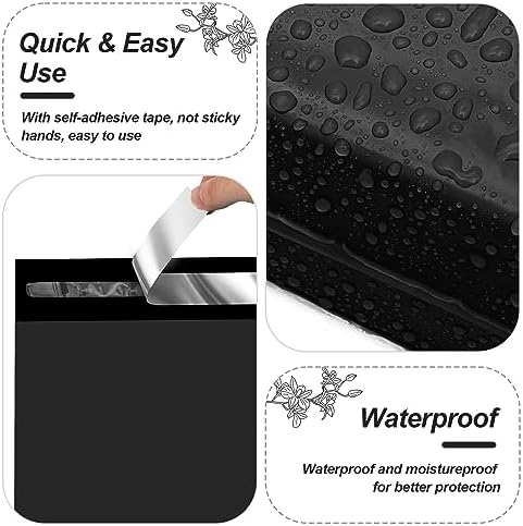 JinRuiKJ Thank You Poly Mailers 10x13 Inch, 25 PCS, Black - Image 3