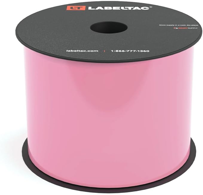 LT4/LT4P/LTPX Label Supply 3.5" x 150' Pink by LabelTac