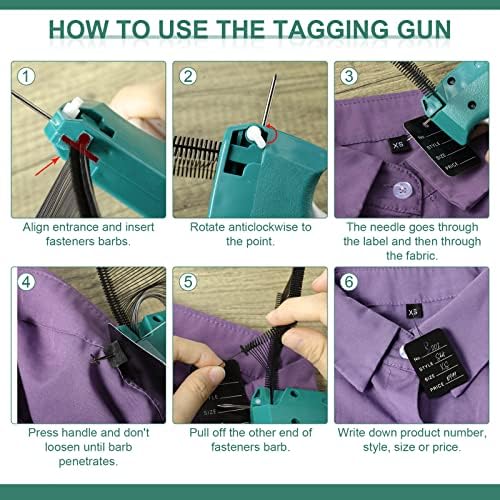 Chumia 3576 Pcs Chumia Stitch Gun for Clothes, Tagging Gun, Black - Image 3