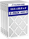 Filter King 13.5x23.5x2 Air Filter MERV 8, AC Furnace Filters (5-Pack) by FilterKing