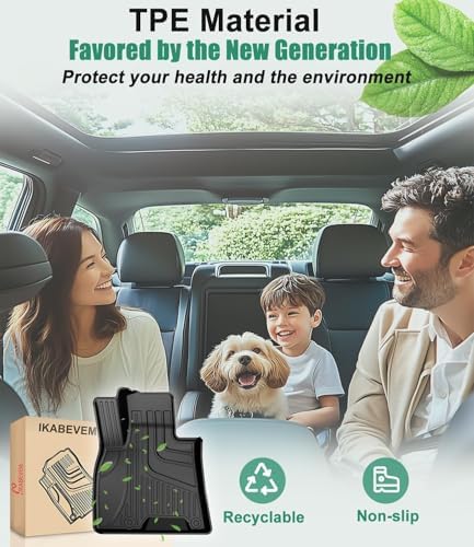 IKABEVEM Floor Mats for 2021-2026 Genesis GV80 7 Seats (Not for Coupe) - Image 5