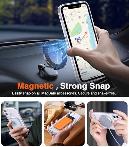 Temdan Magnetic Compatible with iPhone 11 Phone Case, [Built-in Invisible Kickstand][Compatible with MagSafe] [Military Grade Shockproof] Slim Thin Phone Case for iPhone 11 6.1" - Image 5