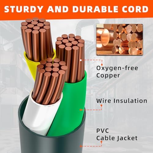 100 FT Green Extension Cord, Outdoor Extension Cord Waterproof, 16 Gauge 13Amps 125V, SJTW, ETL Listed, Indoor/Outdoor Use - Image 2