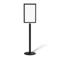 Floor Standing Sign Frame with Steel Low Profile Base, 14 inches by 22 inches by Trafford+Industrial