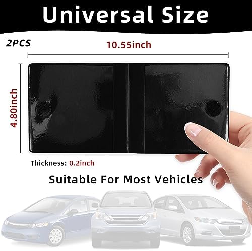 Ziciner Car Registration Insurance Holder, 2Pack Essential Auto Card Document Glove Box Organizer with Touch Fastener, Vehicle Interior Accessories Perfect for Most Car, Truck, SUV (Black/Big Car) - Image 2