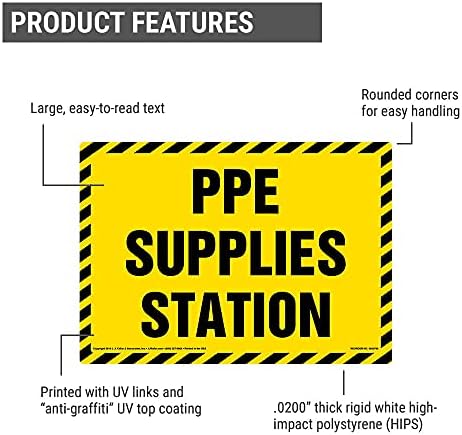 J. J. Keller PPE Supplies Station Sign, 10" x 7" - Image 2