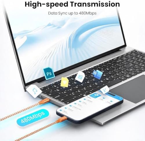 KYEHD USB C Cable，3 Pack 10FT 60W Fast Charging USB C to USB C Cable, Durable Type C Charger Cable for iPhone 17/16/15/iPad MacBook CarPlay and More - Image 2