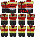 Safety Vest Customize Logo with 5 Pockets & Zipper Reflective High Visibility Vest Class 2 Outdoor Workwear by evershare
