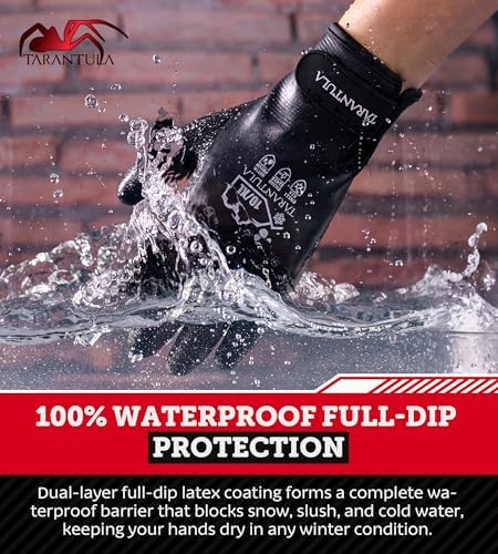 Tarantula 100% Waterproof Winter Work Gloves for Men & Women, Thermal Insulated Freezer Gloves for Cold Weather - Image 4
