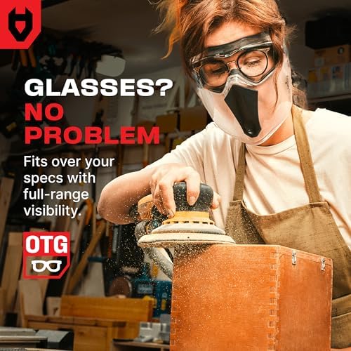 NoCry Safety Face Shield Mask for Work with Premium Anti Fog and Anti Scratch Technology — Durable ANSI Z87+ Certified Grinding Face Shield with Extreme Impact Resistance - Image 6