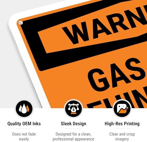 Warning Gas Line Behind Wall OSHA Sign, - Image 5