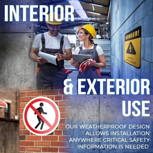 No Walking No Tresspassing Sign - 8 Inch Circle Safety PVC Sign - Premium PVC Sign For Workplace Warehouse Jobsite OSHA Regulation - Weather Proof Fade Resistant - Made In USA - PVC0096 - Image 4