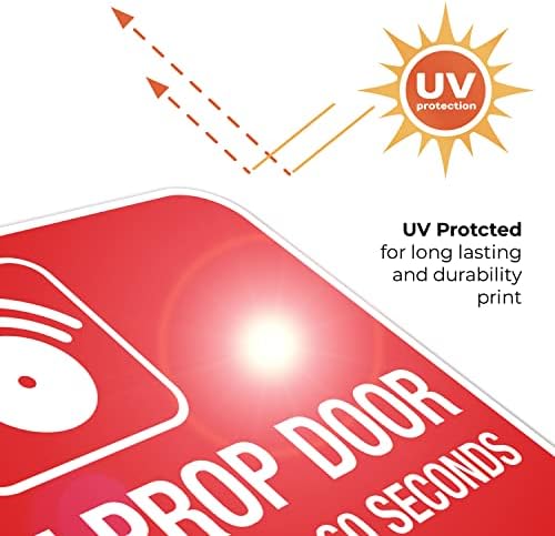 Do Not Prop Door Alarm Will Sound 60 Seconds After Opening Sign, - Image 4