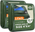 RAINDEWAY 4x4 Feet (2 Pack) Tarps Heavy Duty Waterproof 10.5 Mil Small Tarp by RAINDEWAY
