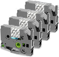 Oozmas Compatible with TZe White on Clear P-Touch Label Tape 18mm 3/4 Inch by Oozmas