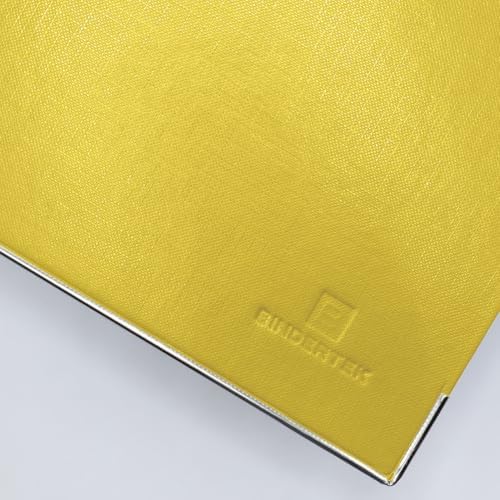 3-Ring Premium Binder, Pack of 5 - Yellow, 3" Spine, by Bindertek - Image 4