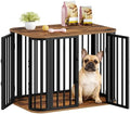 Hzuaneri 31.5'' M Dog Crate Furniture, Wooden Dog Kennel Indoor Dogs Cage by Hzuaneri