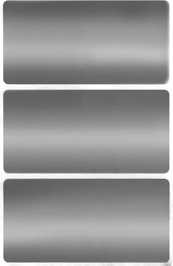 Royal Green Color Coding Labels Silver Stickers 4 inch x 2 inch Rectangle Label by RoyalGreen