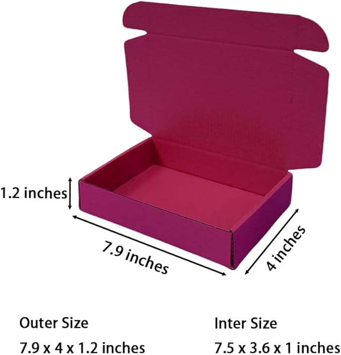 50 Pcs 7.9 x 4 x 1.2 inches Shipping Boxes - Image 2