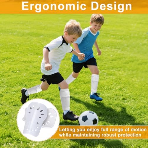2 Pairs Shin Guards Soccer for Kids,Shin Pads Extra Lightweight Breathable Slide in Shin Guard for Football Training Match Outdoor Activities Protective Slip-in Shin Guards for Boys Girls - Image 5