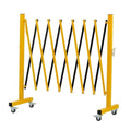 GYMTIME Expandable Metal Barricade, Portable Safety Traffic Barrier by GYMTIME