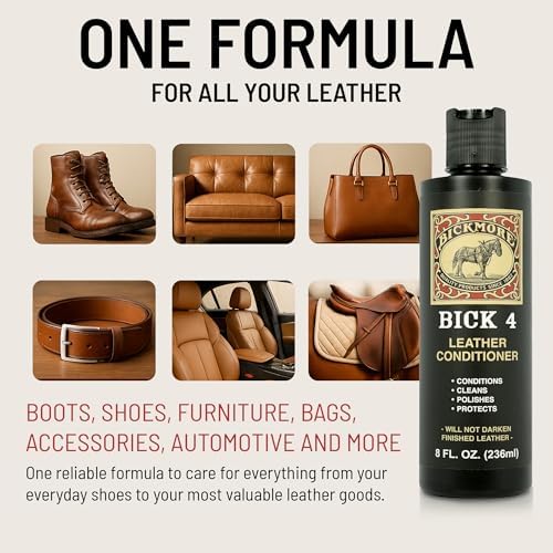 Bick 4 Leather Conditioner & Cleaner, Won't Darken Boots, Couch, Bags 32 oz - Image 2