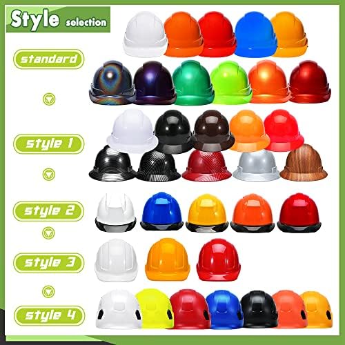 Safety Hard Hat Customize Logo Protective Head Outdoor Work Hat (Orange (New Standard)) - Image 5