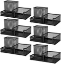Comix 6 Packs Mesh Pen Holder, Desk Organizer for Home Office, Black by Comix
