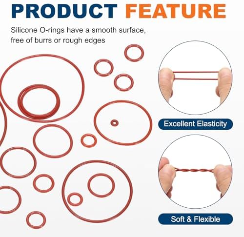 10pcs Silicone O-Ring 98.6x95x1.8mm Metric Sealing Gasket - Image 4