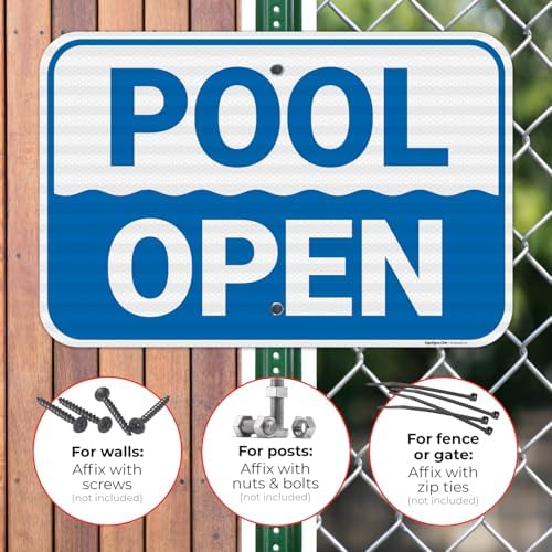 Pool Open Sign, - Image 4