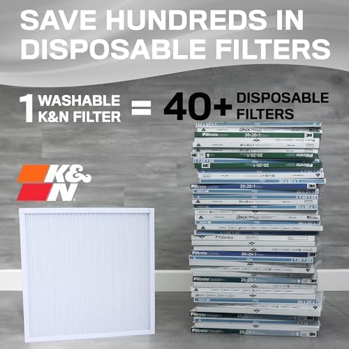 K&N 14X24X1 HVAC Furnace Air Filter, Lasts a Lifetime, Washable, Merv 8, the Last HVAC Filter You Will Ever Buy, Breathe Safely at Home or in the Office, HVC-8-11424 - Image 2