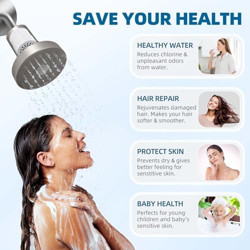 Shower Filter Replacement Cartridge for JOLIE Shower Head Filter - 10 Stage - 2 Packs - Image 4