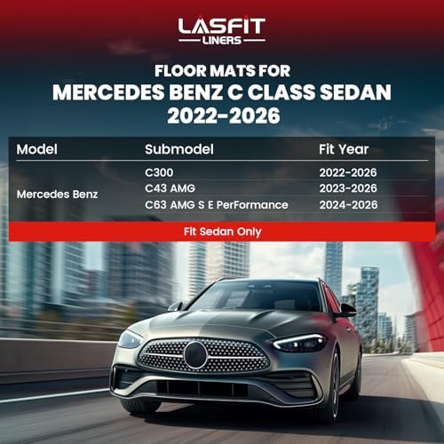 LASFIT Floor Mats for Mercedes Benz C Class 2022-2026 (Fit Sedan Only) - Image 2