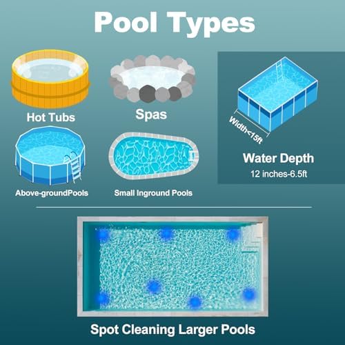 4 in 1 Cordless Rechargeable Small Pool Vacuum spa hot tub - Image 6