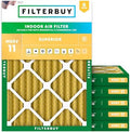 Filterbuy 24x28x2 Air Filter MERV 11 Pet & Allergy Defense (6-Pack) by Filterbuy