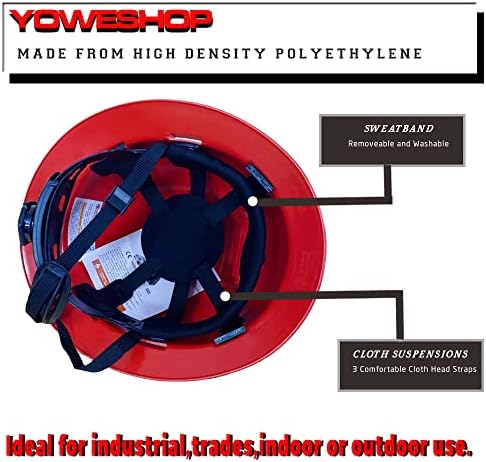 Customized Safety Hard Hat Construction Work Safety Helmet Adjustable Ratchet Suspension Full Brim with Abs Shell Construction hat - Image 3