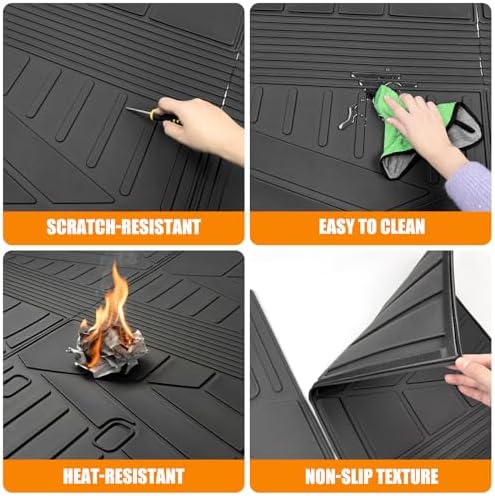 Cargo Mat Compatible with 2026 Hyundai Palisade Cargo Liner Trunk Liner Seatback Protector for Hyundai Palisade Accessories(26 Palisade) - Image 7