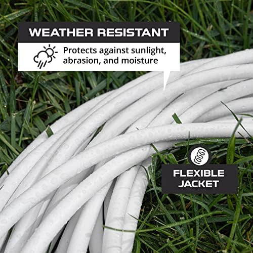 Iron Forge Cable 16 Gauge Heavy Duty White Extension Cord, 25 Ft - SJTW - Image 3