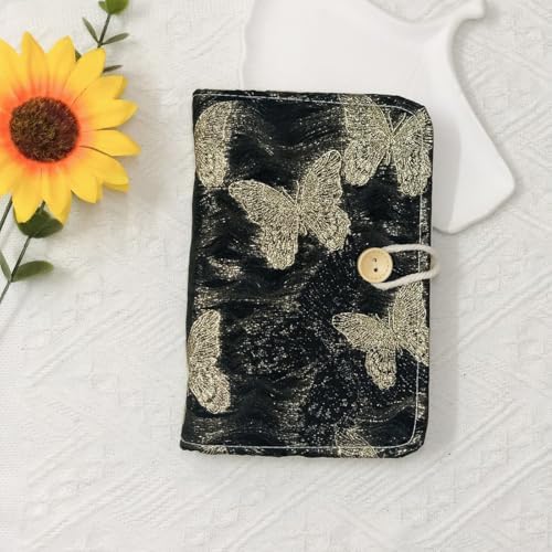 XnxnzhHo Pocket Journaling Notebooks, 6 Ring Binder Cover A6 Small Notebook, Refillable Punched Loose Leaf Paper Notebook, for School, Office, Grad Gifts, Black - Image 2