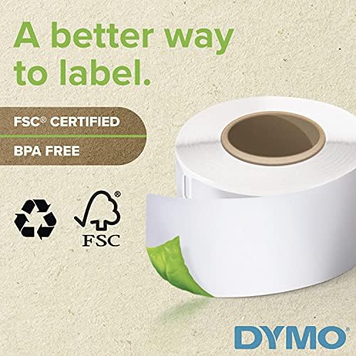DYMO Authentic LW Extra-Small Multi-Purpose Labels DYMO Labels for LabelWriter Printers White 1/2" x 1" 1 Roll of 1000, Pack of 10 - Image 3