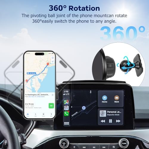 Car Phone Holder for 2020-2025 Ford Escape Accessories-Cell Phone Mount for Escape 8 inch Touch Screen Cradles Hands-Free 360° Rotation - Image 6