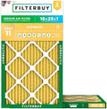 Filterbuy 16x25x1 Air Filter MERV 11 Pet & Allergy Defense (2-Pack) by Filterbuy