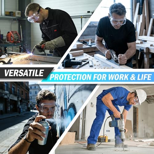 5 Pack Safety Goggles, Protective Safety Glasses, Soft Crystal Clear Eye Protection - Perfect for Construction, Shooting, Industrial, and More - Image 5