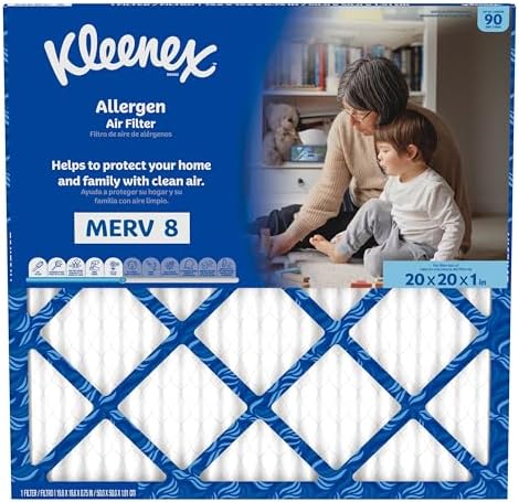 Kleenex Allergen Air Filter 20x20x1 Inches - 8 MERV RATING (4-Pack) - Image 2