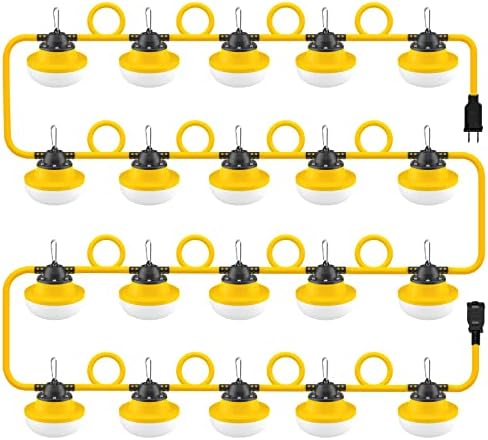 New 200FT Construction String Lights LED Industrial Grade by MuasdaeOutdoorStringlights