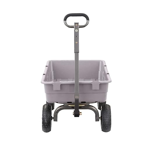 Gorilla Carts Heavy-Duty Poly Dump Cart, 5 Cu Ft Tub, 800 lb Haul Capacity - Image 9